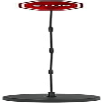 LED Light Parking Stop Sign,Smart Parking LED Garage Flashing Warning Stop Sign, Parking Assist LED Stop Sign Parking Assistant with Flashing Signal for Garage TCTX001 image number 4