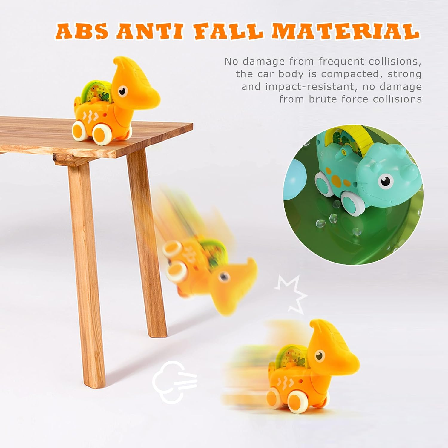 4 PCS Dinosaur Car Toys with Playmat/Storage Bag,1St Birthday Gifts for Toddler Toys Age 1-2, Baby for 1 2 Year Old Boy, 1 2 Year Old Boy Birthday Gift for Infant Toddlers image number 2