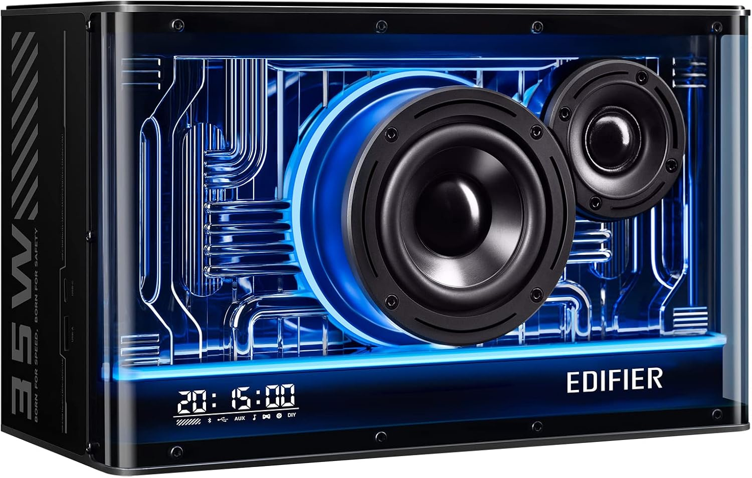 Edifier QD35 Tabletop Bluetooth Speaker with Gan Charger, White