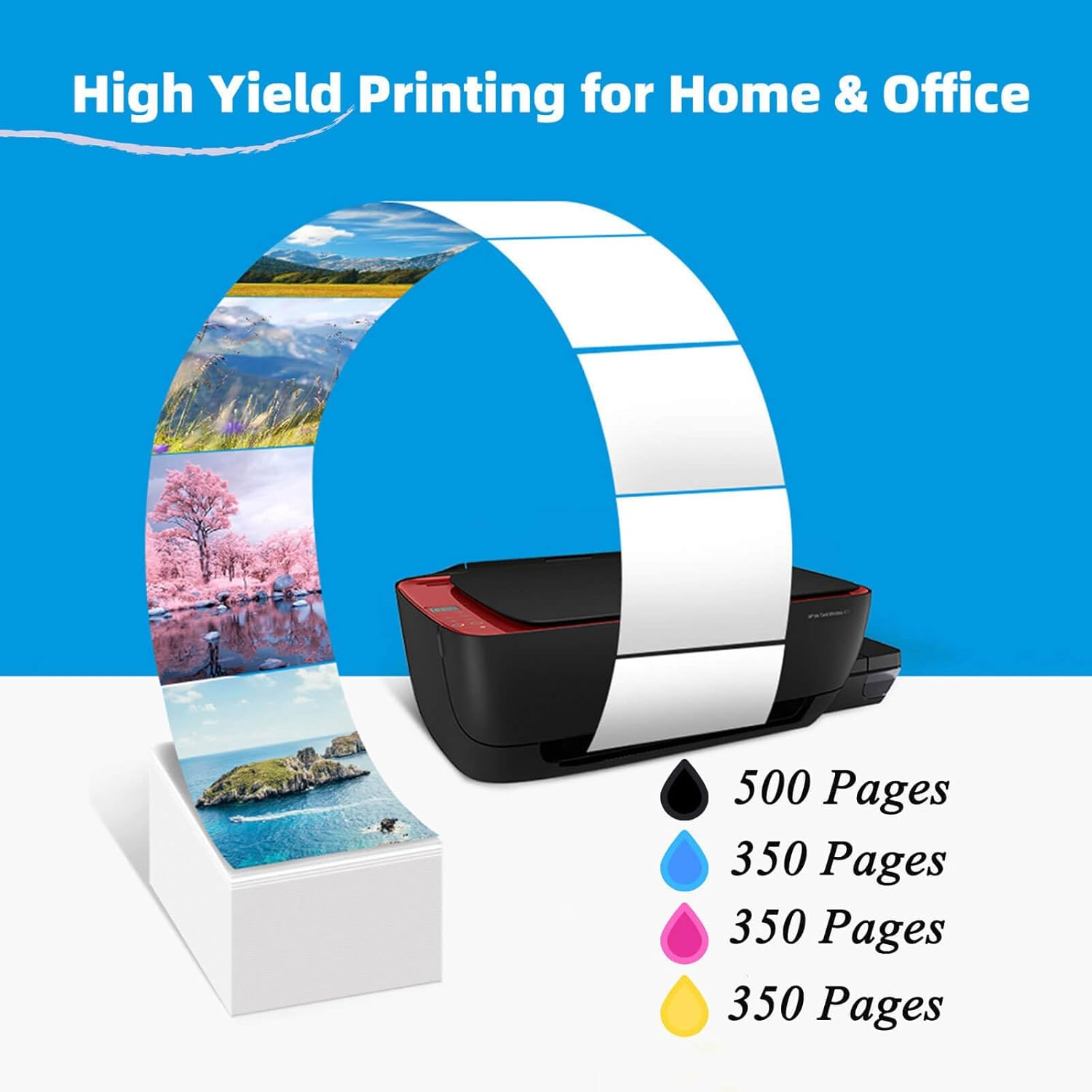 49XL Ink Cartridges 4 Pack Compatible for Epson 49XL 49 XL Ink Cartridges for Epson Expression Home XP-2205 XP-4205 Printer (1 Black, 1 Cyan, 1 Magenta, 1 Yellow) image number 5