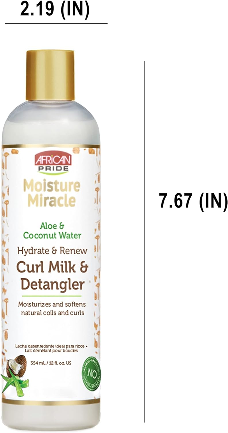 African Pride Moisture Miracle Curl Milk & Detangler 354Ml(12Oz) image number 5