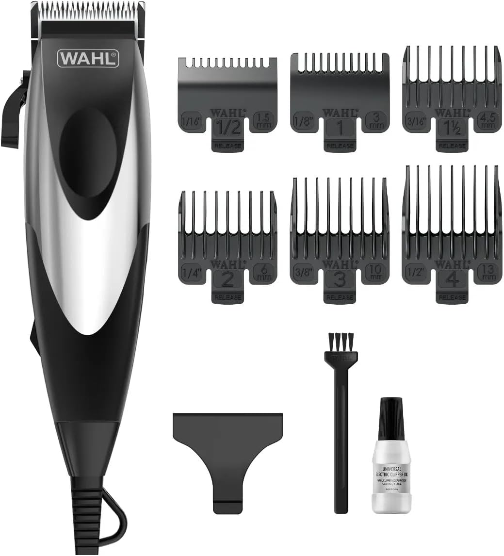 Wahl Quick Clip Professional Hair Clipper | Maintenance-Free Steel Blades | Complete Kit with 6 Guide Combs & Tools image number 1