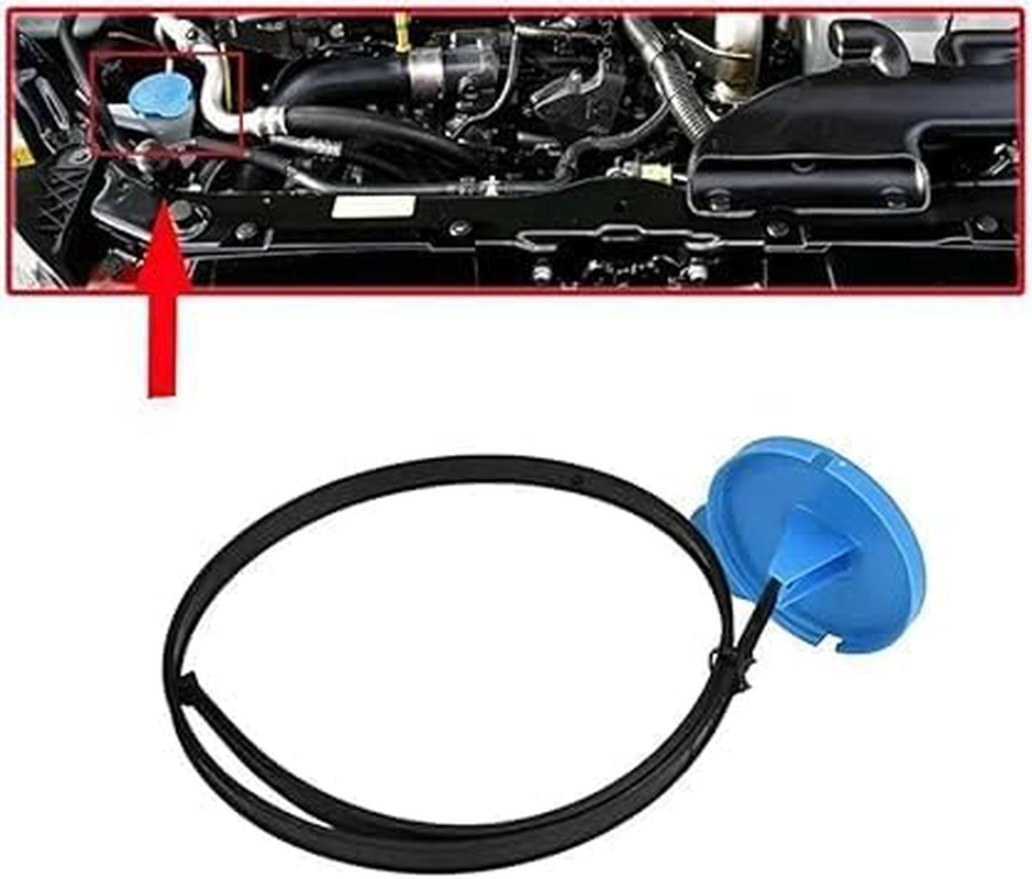 Ksngtixe 1Pcs Washer Cap for Nissan Dualis - Fits 2007-2009 & 2010-2014 Models, Auto Windscreen Washer Fluid Reservoir Bottle Cover, Replacement Car Wiper Fluid Tank Cap image number 1