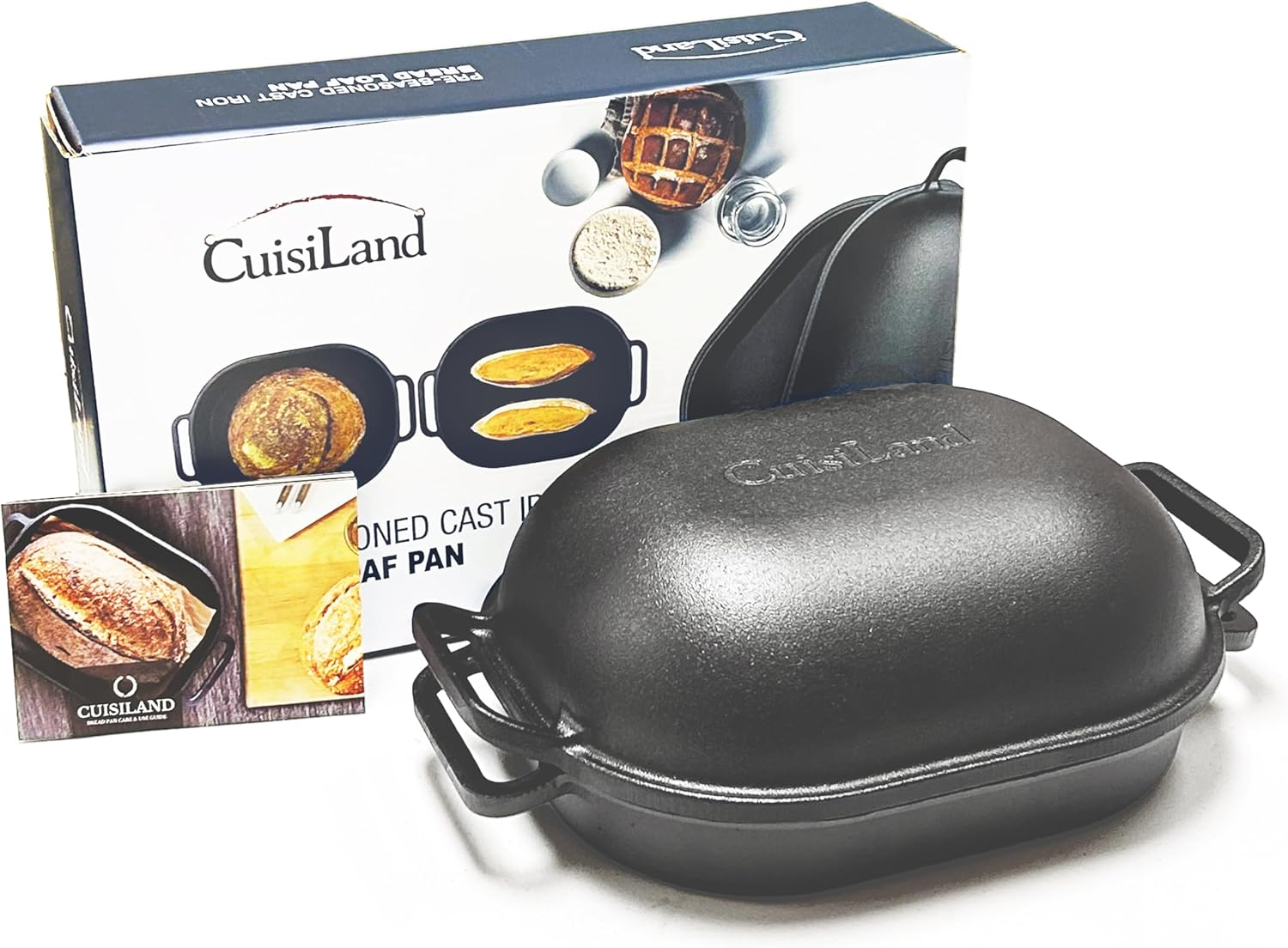 Cuisiland Large Heavy Duty Cast Iron Bread & Loaf Pan - a Perfect Way for Baking image number 4