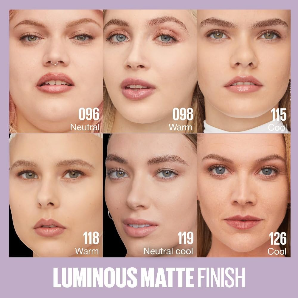 3Pk Maybelline New York Superstay Lumi Matte Foundation 35Ml - 119 image number 6