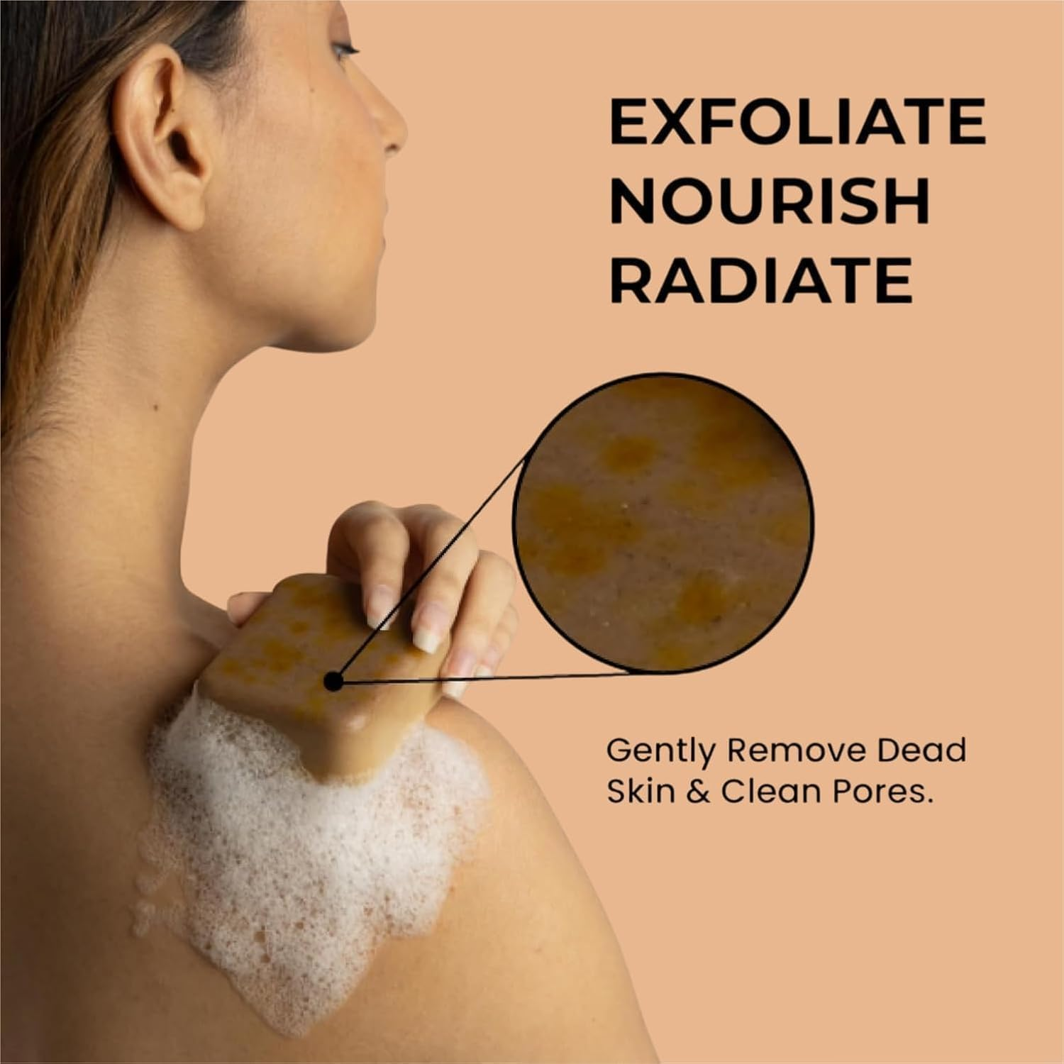 Tan Removal Sandalwood & Saffron and Coconut Oil Magic Soaps for Bath | Paraben Free | Chandan & Kesar Bath Soap | Handmade Soaps for Glowing | Skin Brightening Soap for Men & Women| (Pack of 100 Gram*2) image number 3