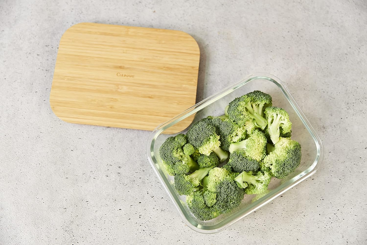 CULINARE Naturals C70025 Glass Container, Sustainable Bamboo/Glass, 1.5L, Food Storage Box with Lid, Kitchen Organisation/Fridge Storage/Fresh Food Preserver, Not Dishwasher Safe image number 6