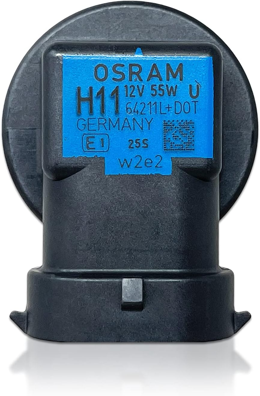 OSRAM H11 OEM Original Standard Halogen Headlight Bulbs 12V 55W 64211L+ (Long Life) Made in Germany | Pack of 2 image number 3