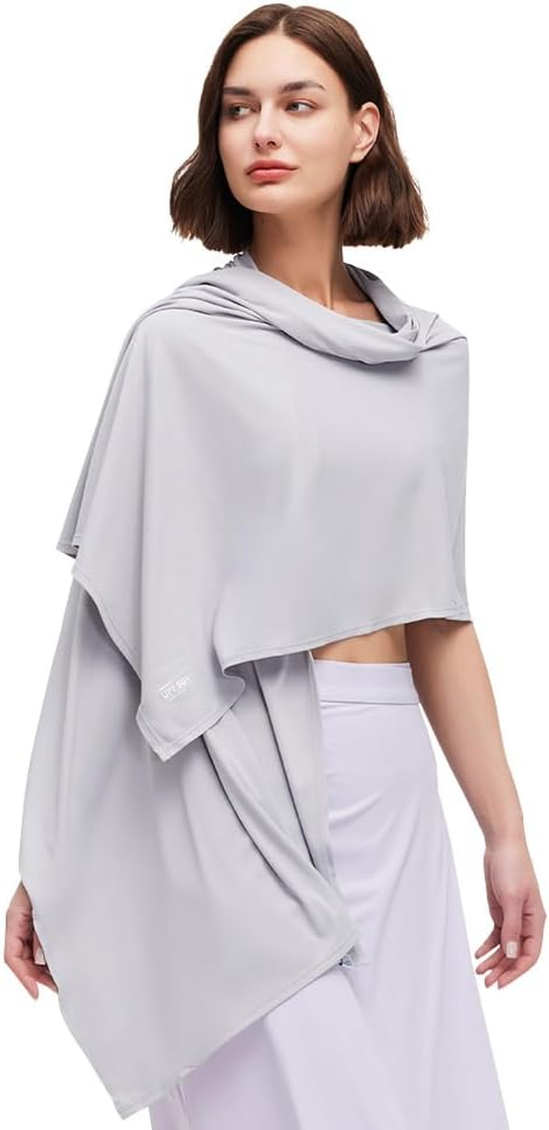 UPF50+ Sun Shawl Beach Travel Scarf Wraps,Swimsuit Bikini Wraps Cover-Up for Women,Summer Cooling Shawl