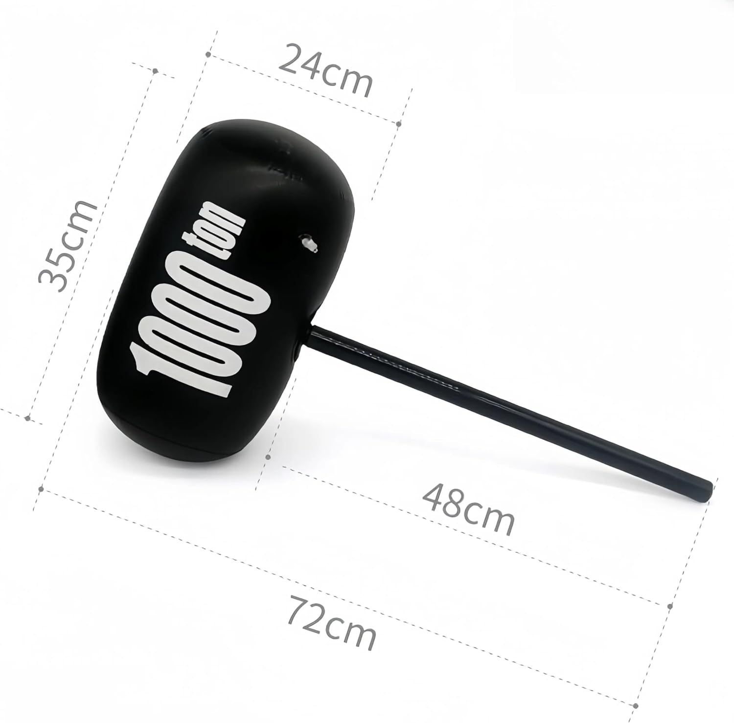 2Pcs Inflatable PVC Hammer - 28 Inches /70Cm Large Hammer, Party Game Interactive Prop, Easter Halloween, Comes with Hand Inflation Pump image number 1