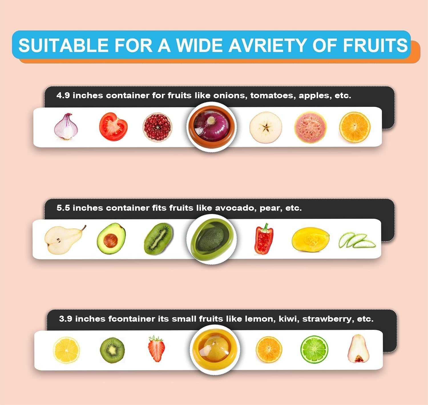 GHOST MONKEY Silicone Fruit & Vegetable Anti-Oxidation Storage Cover &ndash; Keep Your Produce Fresher for Longer! image number 2