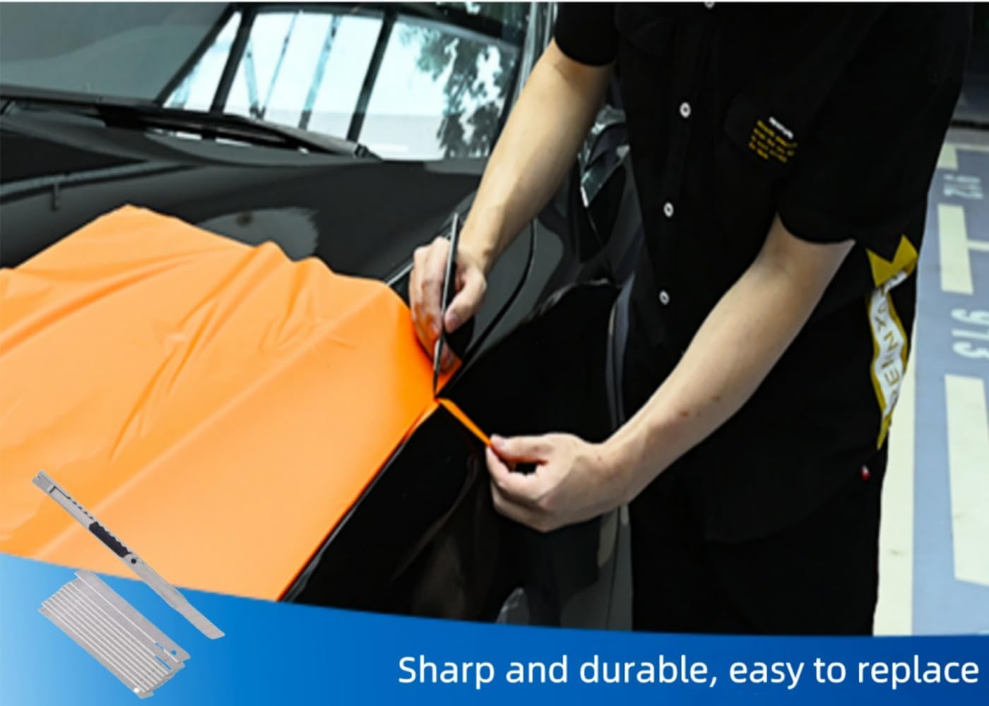15Pcs Window Tinting Tool Kit, Window Film Installation Tools Vehicle Vinyl Wrap Application Kit image number 1