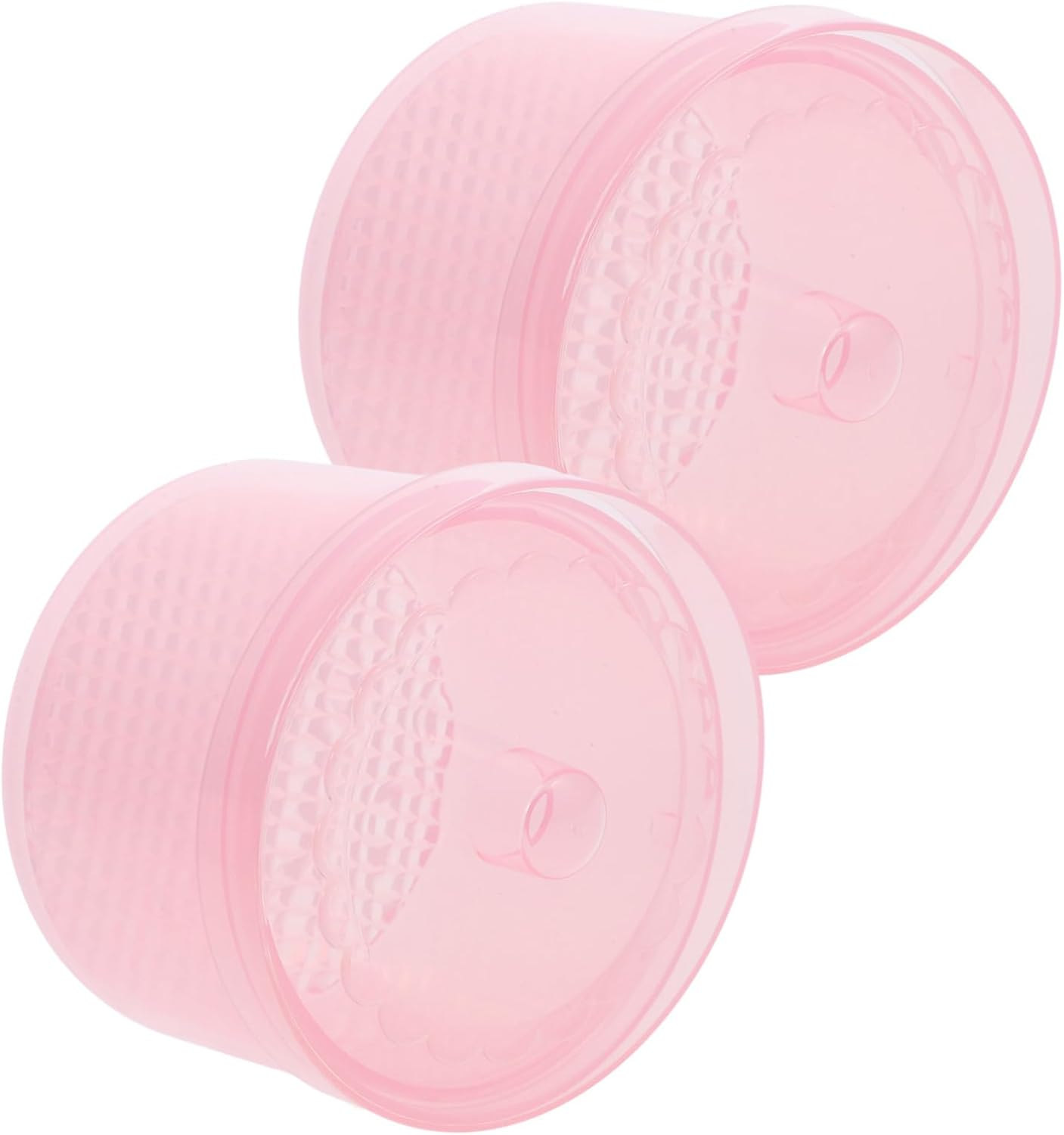 2Pcs Plastic Nail Tool Cleaner Box with Double-Layer Filter for Manicure Tweezers Sterilizer Tray Pink Organizer Case Suitable for Nail Art