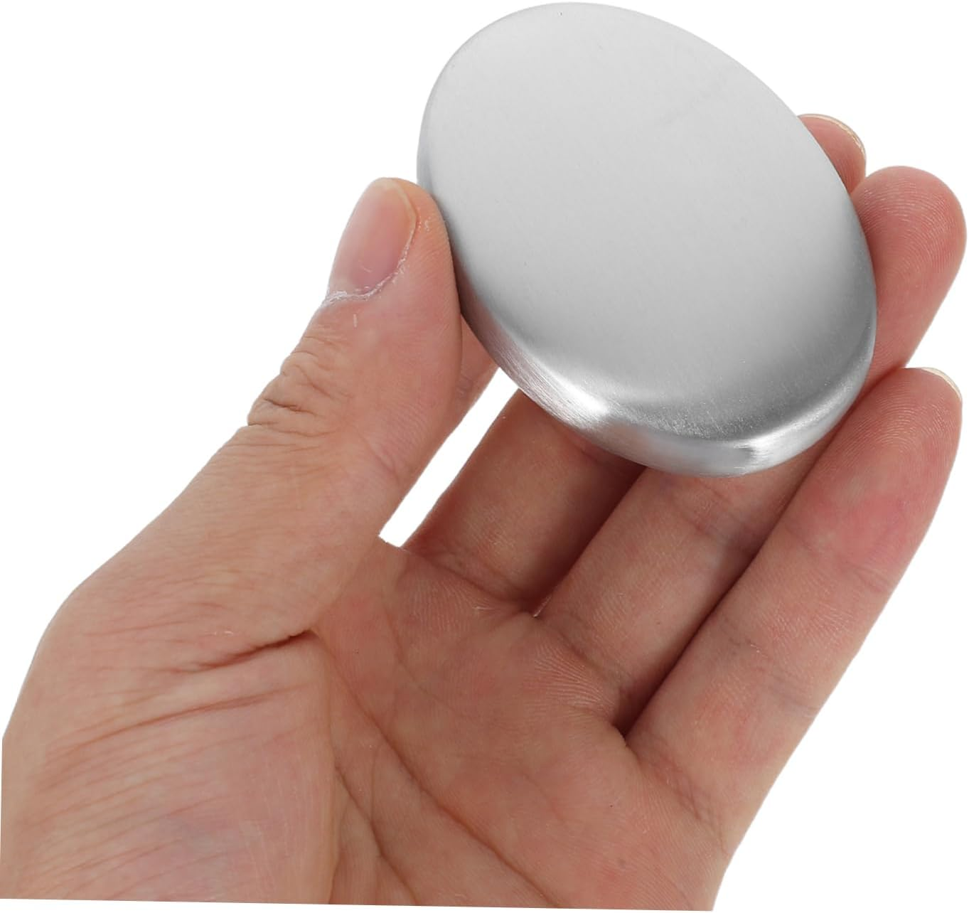 Cabilock 6Pcs Stainless Steel Soap Bar Deodorizing Smells Eliminating Hand Washer for Kitchen and Bathroom Use as Odor Absorber and Remover image number 5