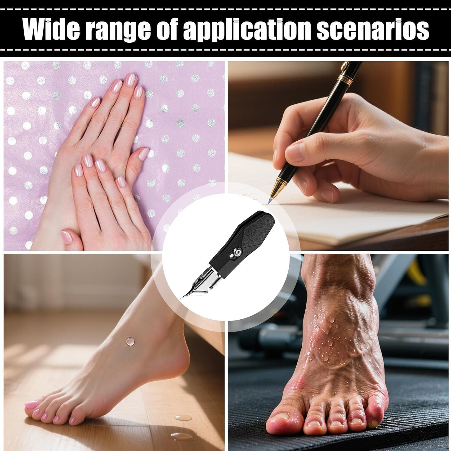 Ocastuted Angled Nail Clippers,Curved Toenail Clippers - Precision Cutter Remover Trimmer Grooming Tool for Seniors Professional Travel Home Pedicure Manicure image number 2