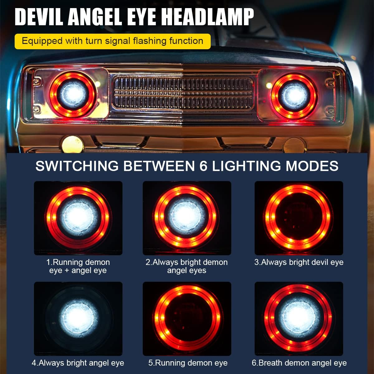 Mostop Remote Control Car 1/16 Scale RTR Muscle Car 35Km/H High Speed RC Drift Car for Kids Adults, 4X4 All Road Drifting Truck Speed & Steering Control Drift Racing Car with 7 Modes Angle Eyes Lights