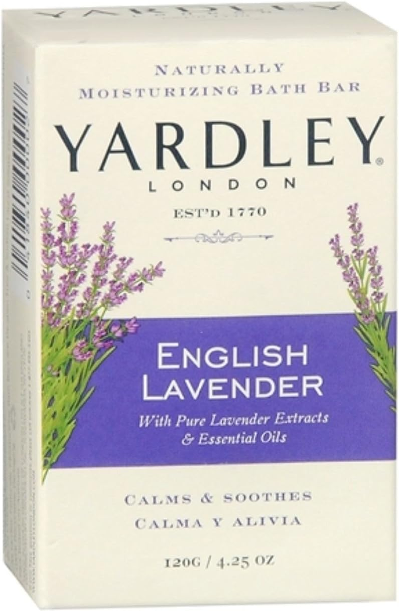 Yardley London Moisturizing Bar English Lavender with Essential Oils 4.25 Oz (Pack of 7) image number 1