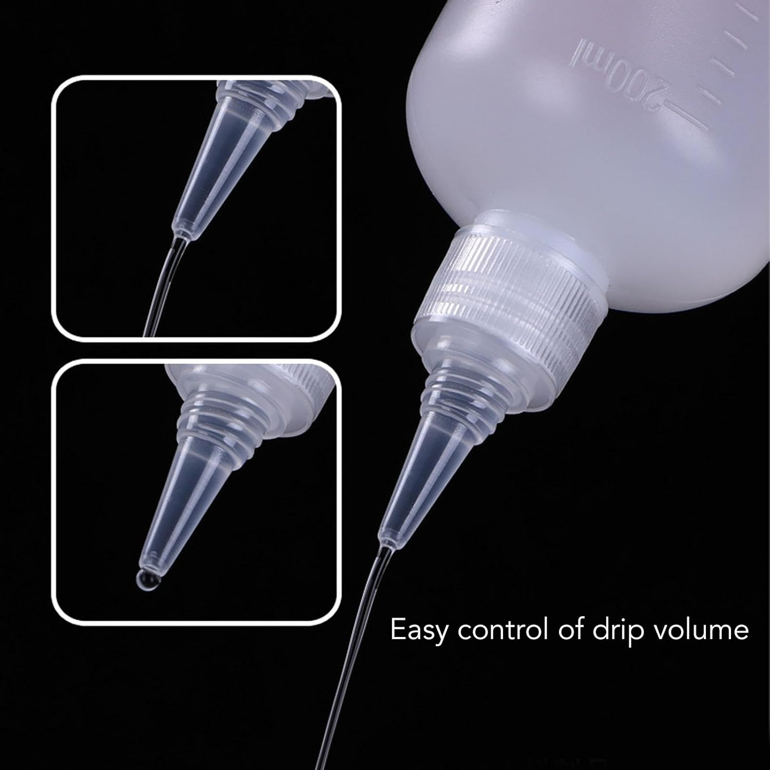 100Pcs Plastic Squeeze Bottles, 60Ml Translucent Empty Squirt Bottle with Scale, Multi Purpose Leak Proof Squeeze Dispensing Bottle for Liquid Oil Pigment Ink Syrup Dressing image number 1