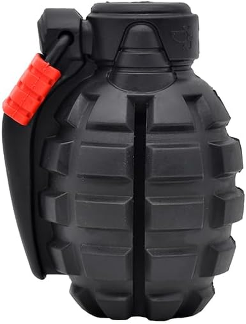 Royal Pets AU Indestructible, Durable & Tough Grenade Dog Chew Toy (Black) image number 3