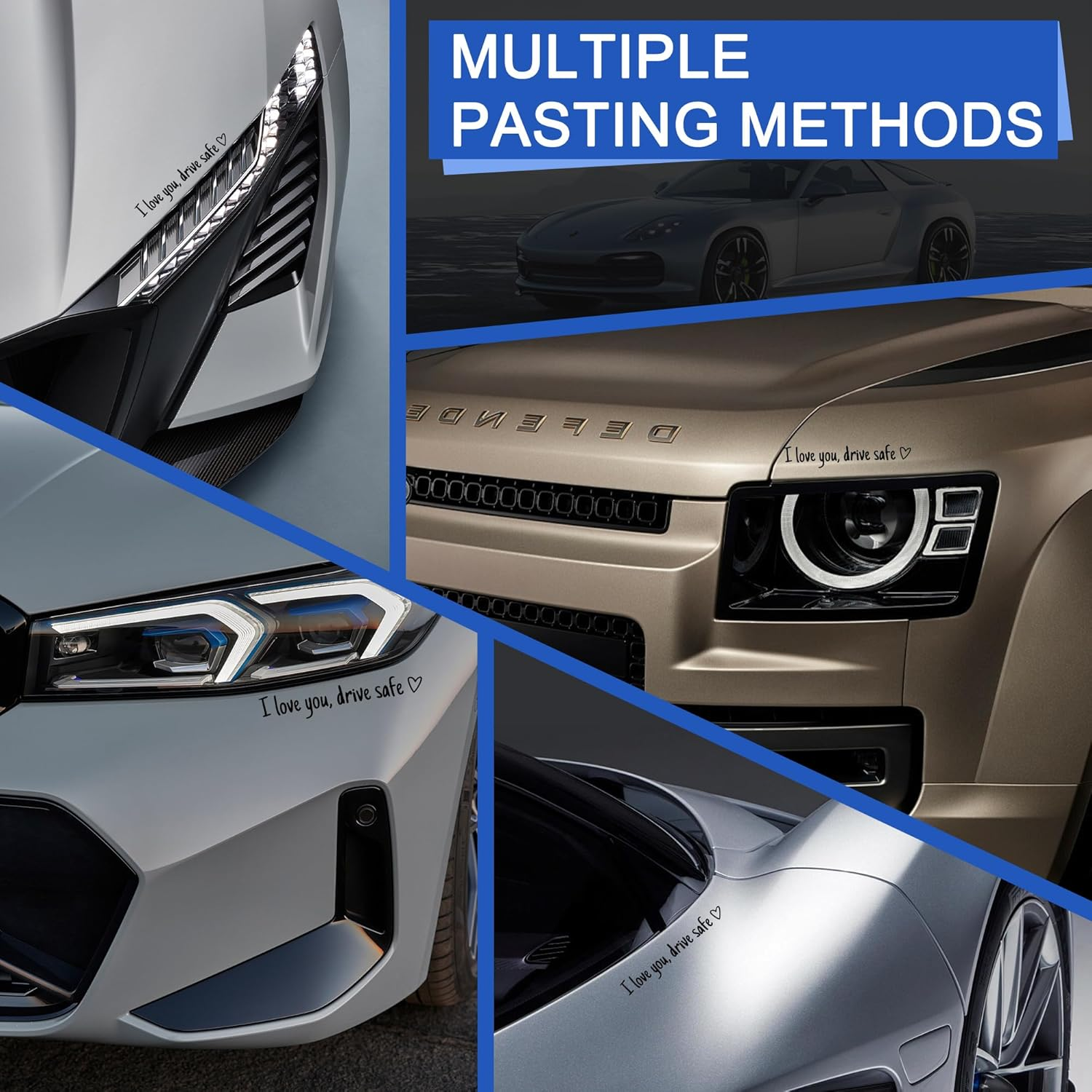 10 Pcs Rearview Mirror Decal, Funny Car Decals for Women, Rear View Mirror Sticker, Affirmation Vinyl Car Stickers and Decals, Car Window Decals Car Decoration Accessories (10 Pcs) image number 2