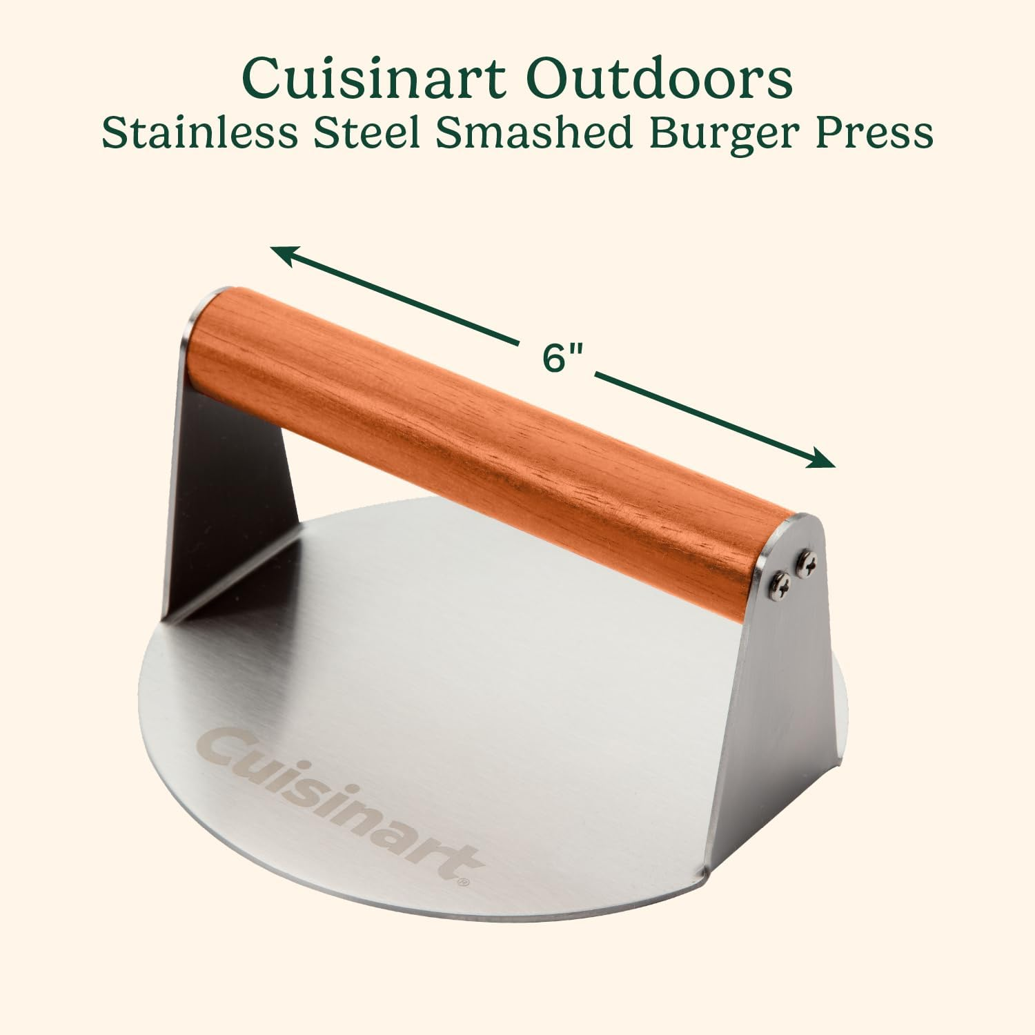 Cuisinart CISB-275 Stainless Steel Smashed Burger Press image number 3