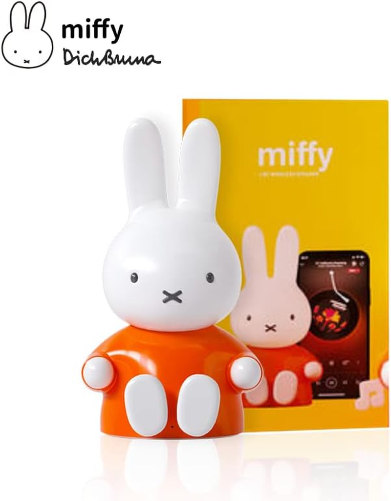 Miffy Portable Bluetooth Speakers, Cute Portable Wireless Speakers with Loud Stereo Sound, Built-In Mic, Tf-Card Slot, Dual Pairing,40H Playtime for Room, Desk Decor, for Her (Blue) image number 6