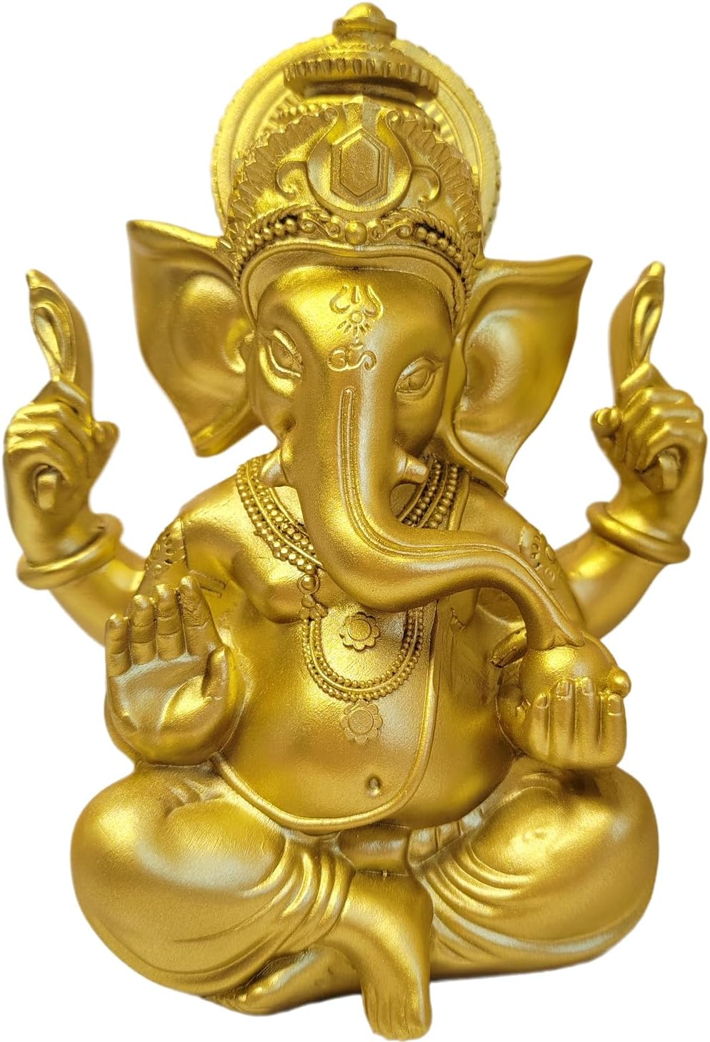 Indian God Lord Ganesha Statue,Hindu Elephant Statue Ganpati Idol Buddha Sculptures,Hindu Gift,Home Temple Mandir Meditation Yoga Room Decor 7.87"(Sandstone)