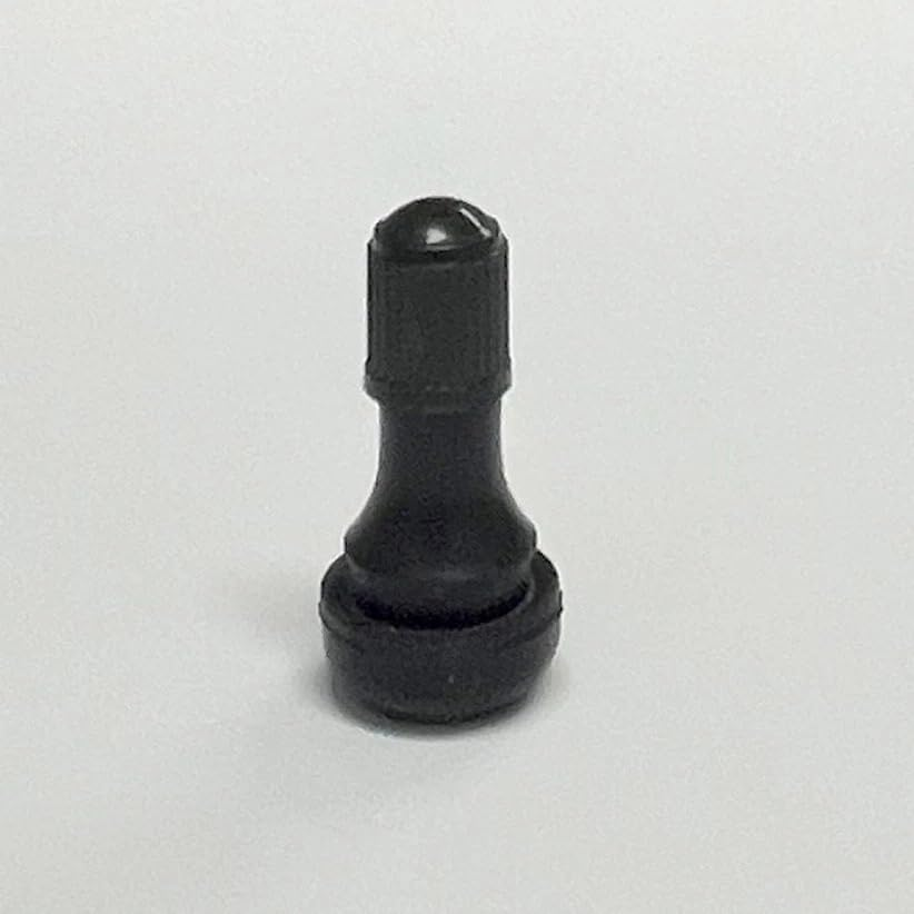 TDR PVR50 Tubeless Tyre Valve Stem Pair Straight Rubber Electric Scooter Wheel Rim 12Mm Hole Sealing Air Nozzle Motorcycle ATV Bicycle E Bike Kart Moped Pump Accessory