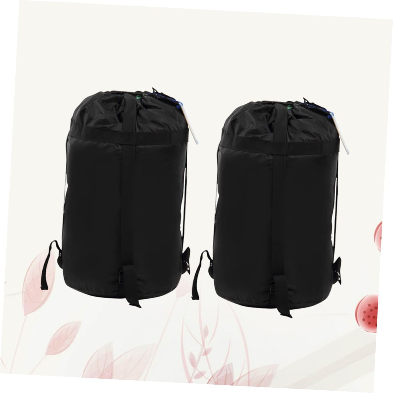 VINTORKY 2Pcs Compression Bags for Camping Hiking Backpacking Portable Storage Sacks with Straps Quilts Organizer for Outdoor Trekking and Travel image number 1