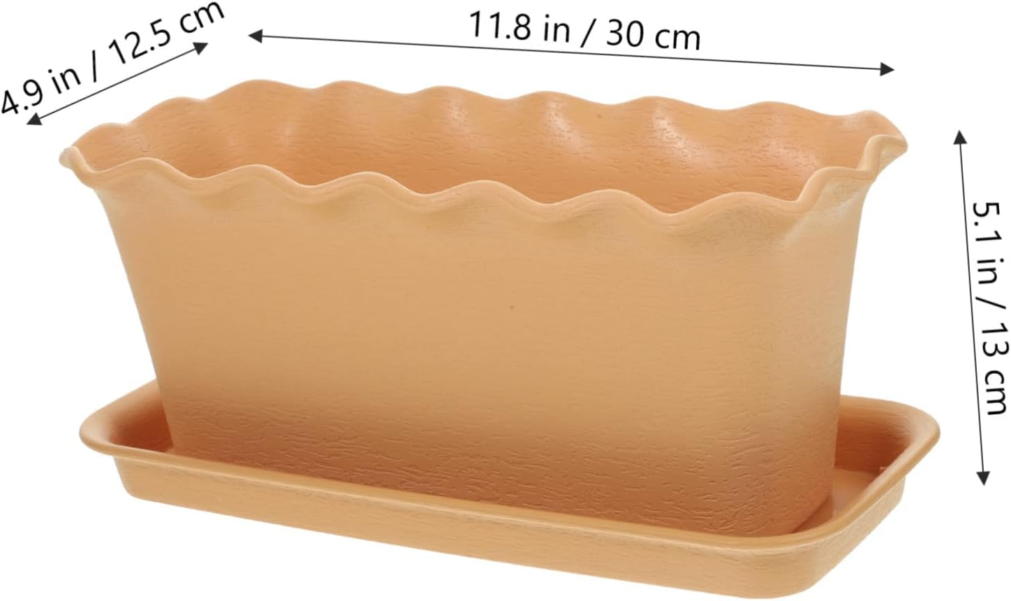 1Set Planting Container for Use Lightweight Flower Pot Tray for Vegetables Garden Decor Multipurpose Planter Box image number 2