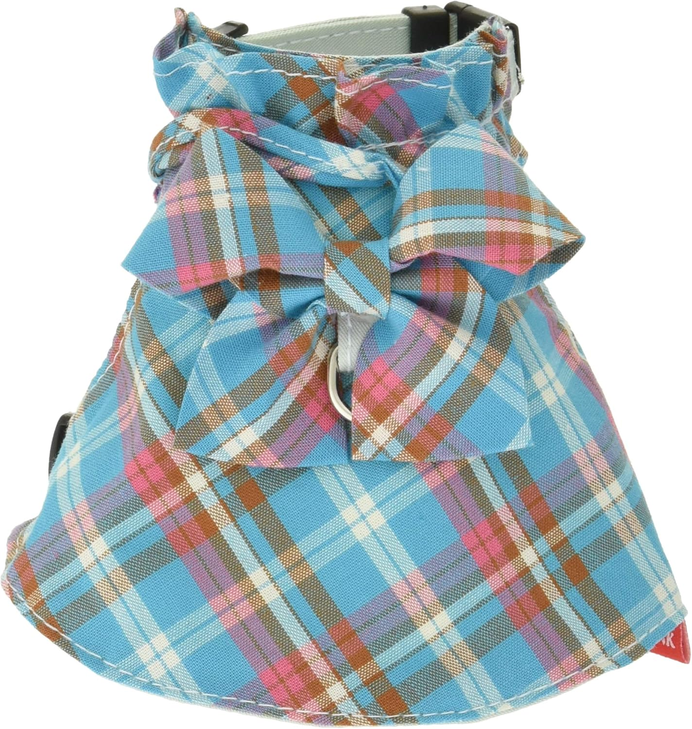 Baby Amo.K Dog Cat Baby H Girly Check S-BLU 250003-0 image number 1