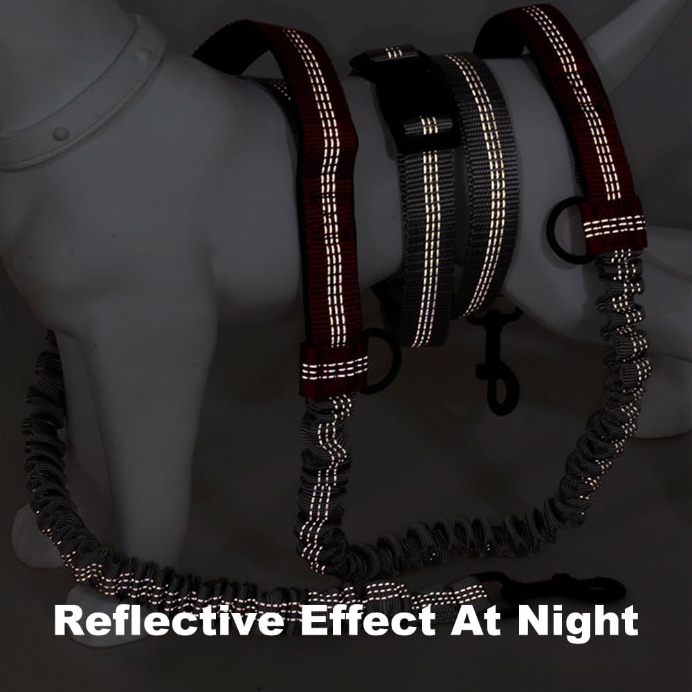 Domary Pet Leash Outdoor Running Reflective Double Retractable Dog Leash Dog Chain Leash Pet Supplies image number 1