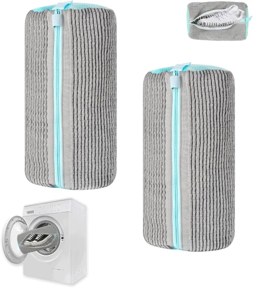 Sonicefit 2PCS Shoe Washing Machine Bag - 2024 New Reusable Mesh Laundry Bag for All Shoes, Adjustable and 360&deg; Cleaning, Sneaker Wash Bag