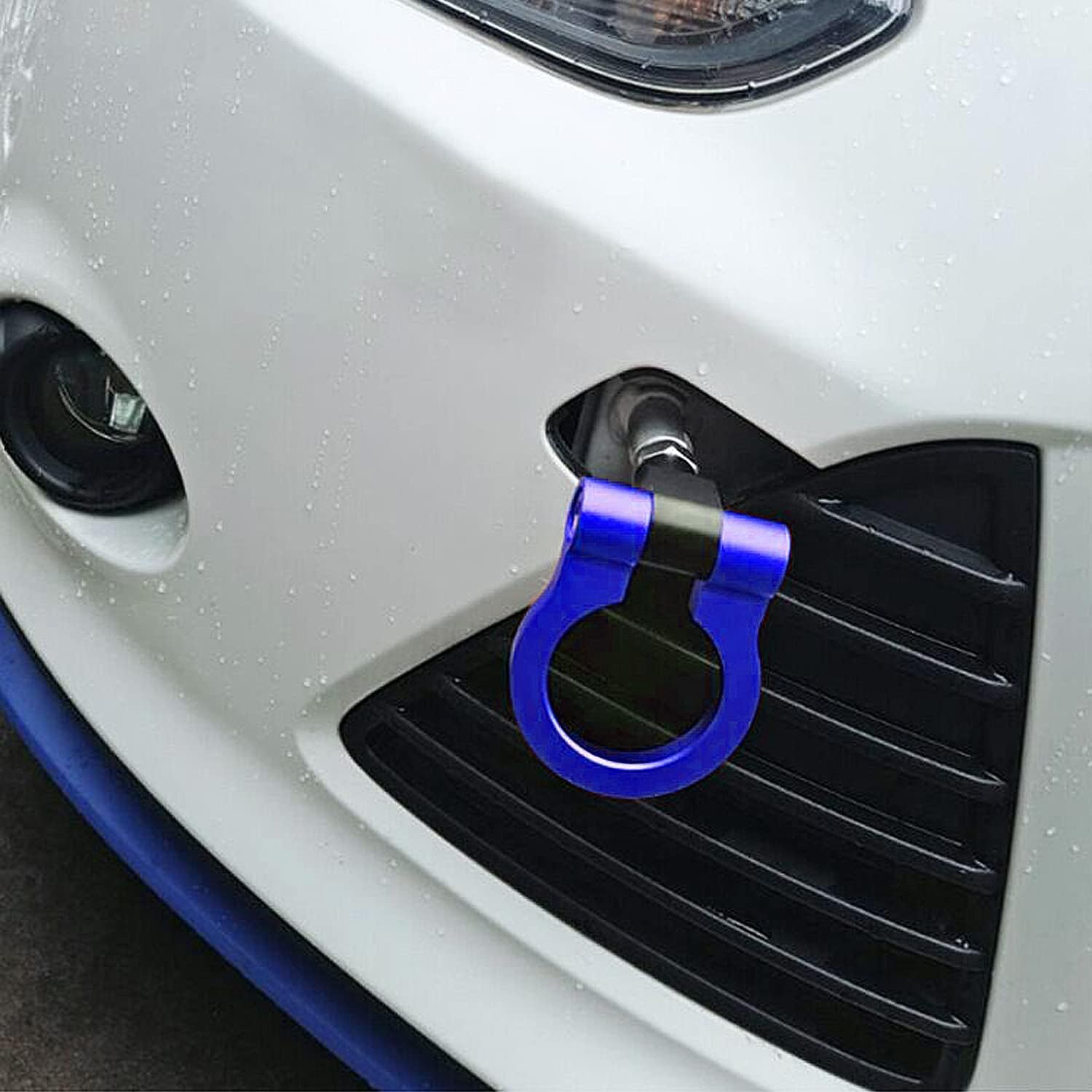 Payanwin Universal Racing Towing Car Tow Hook for B-Mw 1 3 5 Series E39 E70 E71 E81 E82 E88 E90 E91 E92 E93, Auto Aluminum Trailer Ring Car (Blue) - Blue image number 5