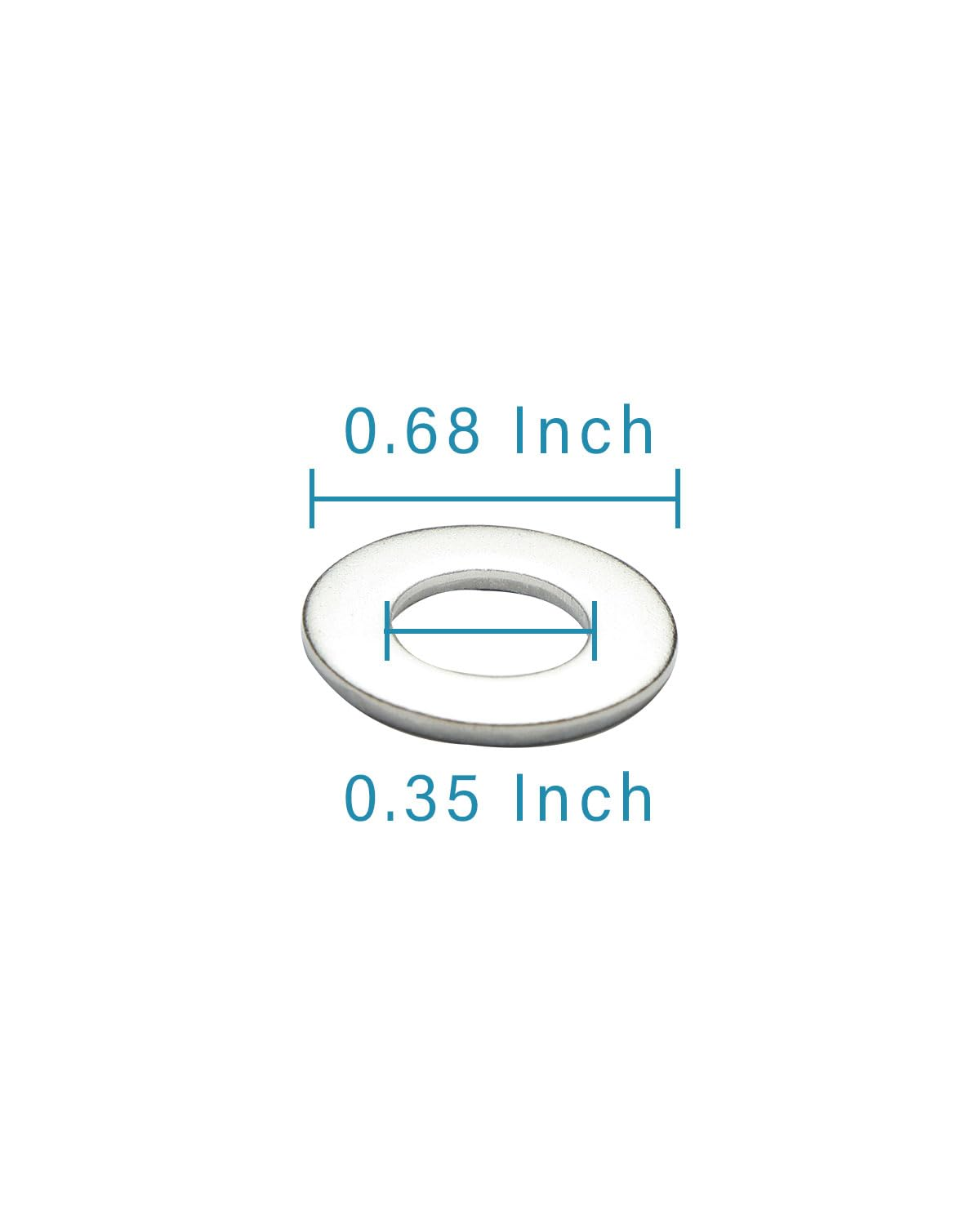Imscrews 5/16 Inch SAE Flat Washers - Pack of 50 - Premium 304 Stainless Steel Washers for Reliable Fastening image number 4