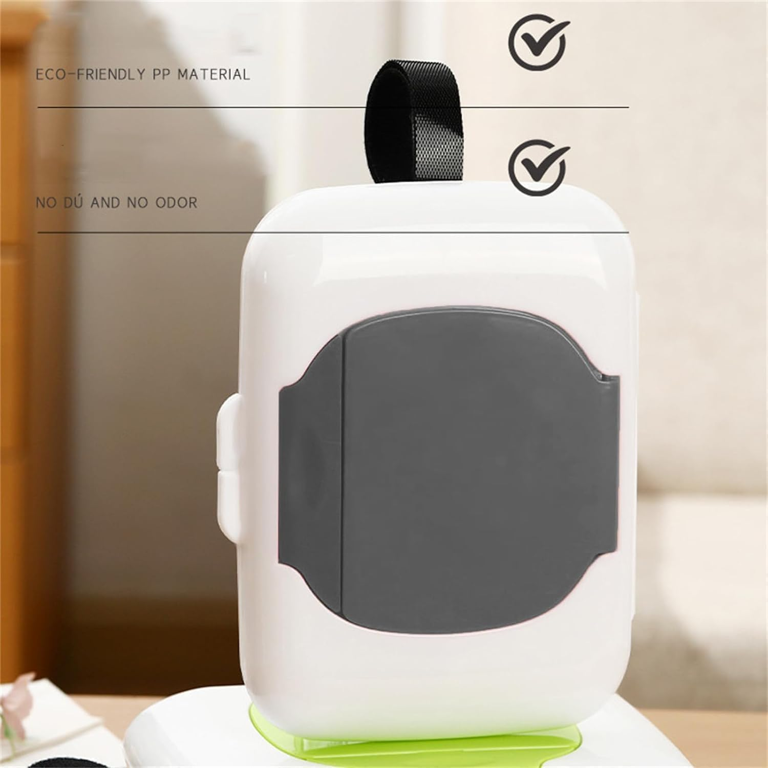 1Pc Travel Wipe Holder Reusable Wet Wipe Container Box Strollers Hanging Dispensers Refillable Wipe Case Safe Wet Storage Wipe Holders Wipes and Holders image number 5