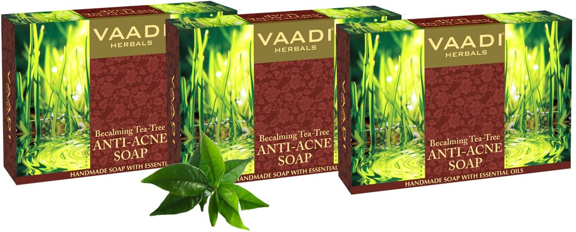 Chocolate and Mint Bar Soap - Deep Moisturising Therapy - Handmade Herbal Soap with 100% Pure Essential Oils - ALL Natural - Each 2.65 Oz - Pack of 3 (8 Oz) - Vaadi Herbals image number 5