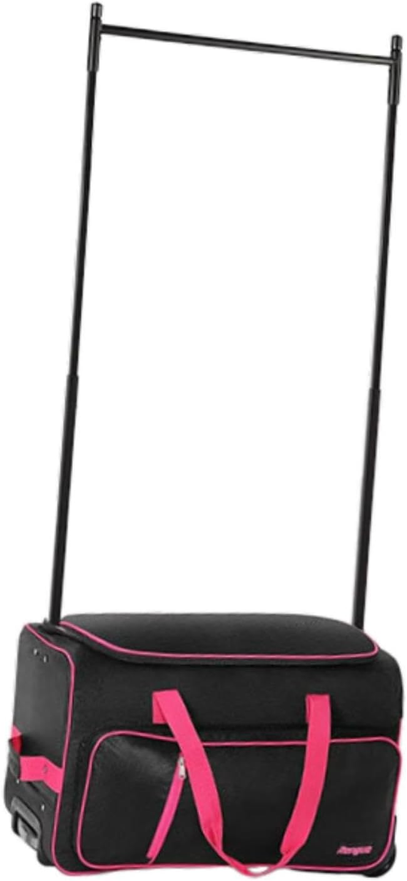 Motivetech Dance Bag with Clothes Stand, Sturdy Suitcase Dance Garment Bag for Sports Travel, Black Red, as Described - Black Red image number 6