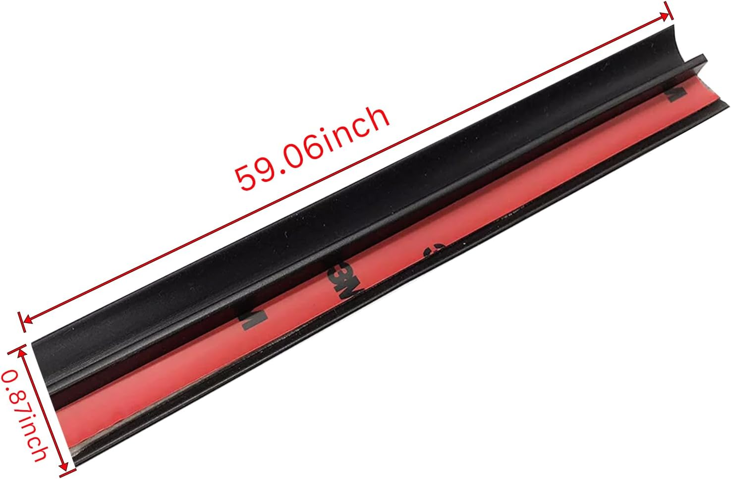 Gihdfer Hard Top Rubber Seal for 2007-2022 Wrangler JL JLU JK JKU Noise Reduction Kit, Roof Flow Seal Strip,Waterproof Silicone Strip (1PC) image number 1