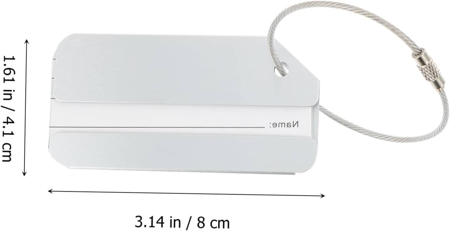 CATIEBYE 6Pcs Suitcase Tag Label Luggage Hanging Tag Luggage Straps for Suitcase image number 6