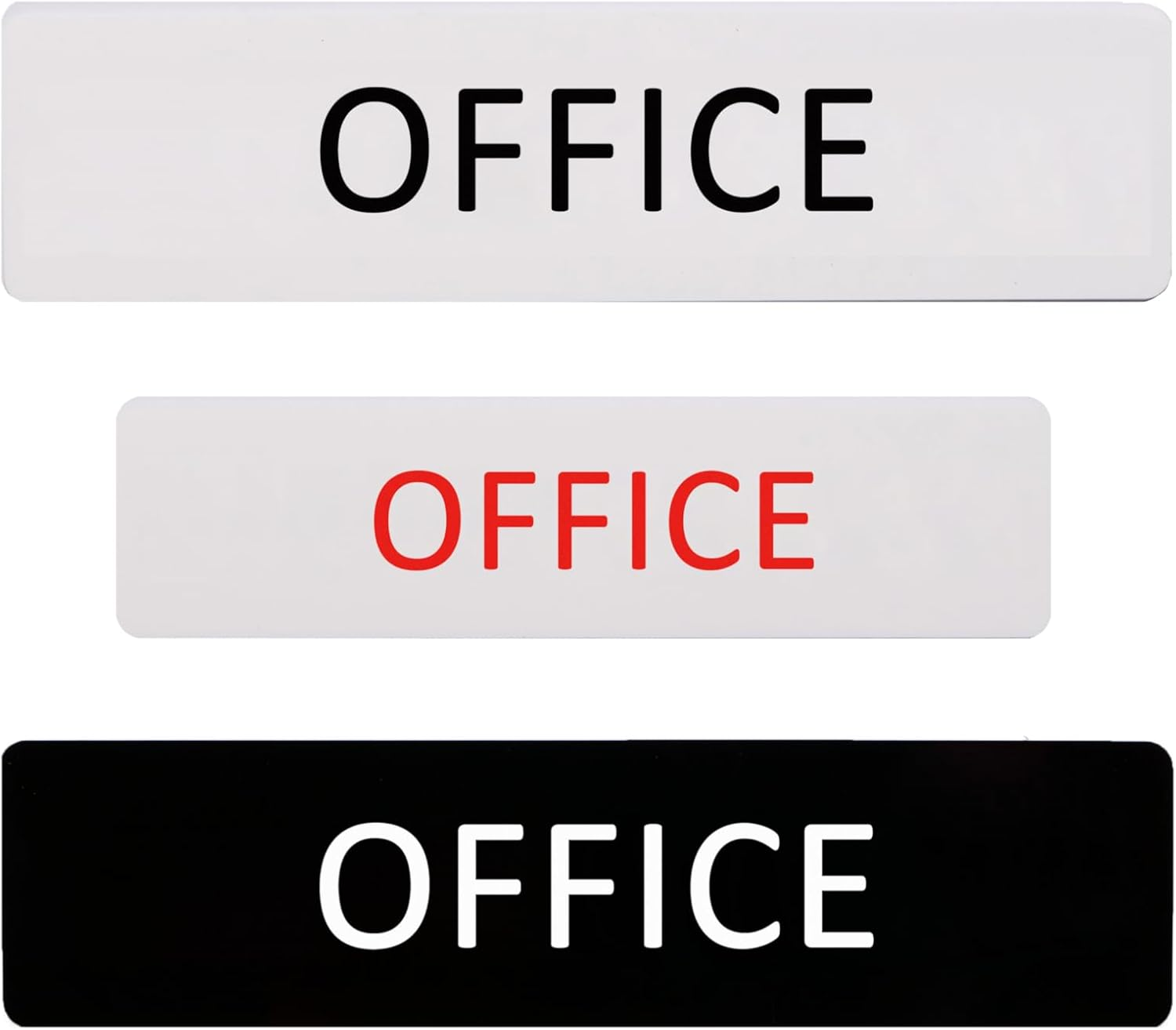OFFICE Sign Self Adhesive Plaque Decal Door OFFICE SIGN DOOR SIGN (Style 3, 50X200Mm)