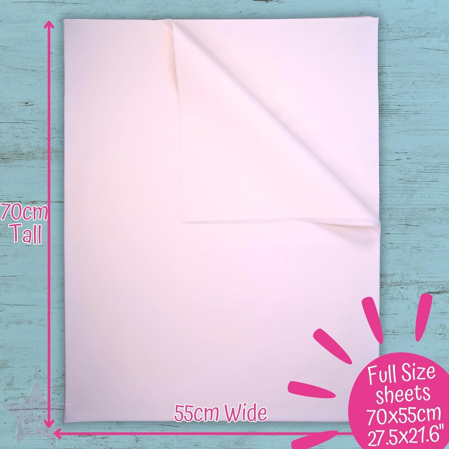 Carnival Papers Wet Strength White Tissue Paper Alternative to Deli Paper for Model Making, Geli Printing, Mixed Media Crafts Etc Resistant to Tearing When Wet (10) image number 5