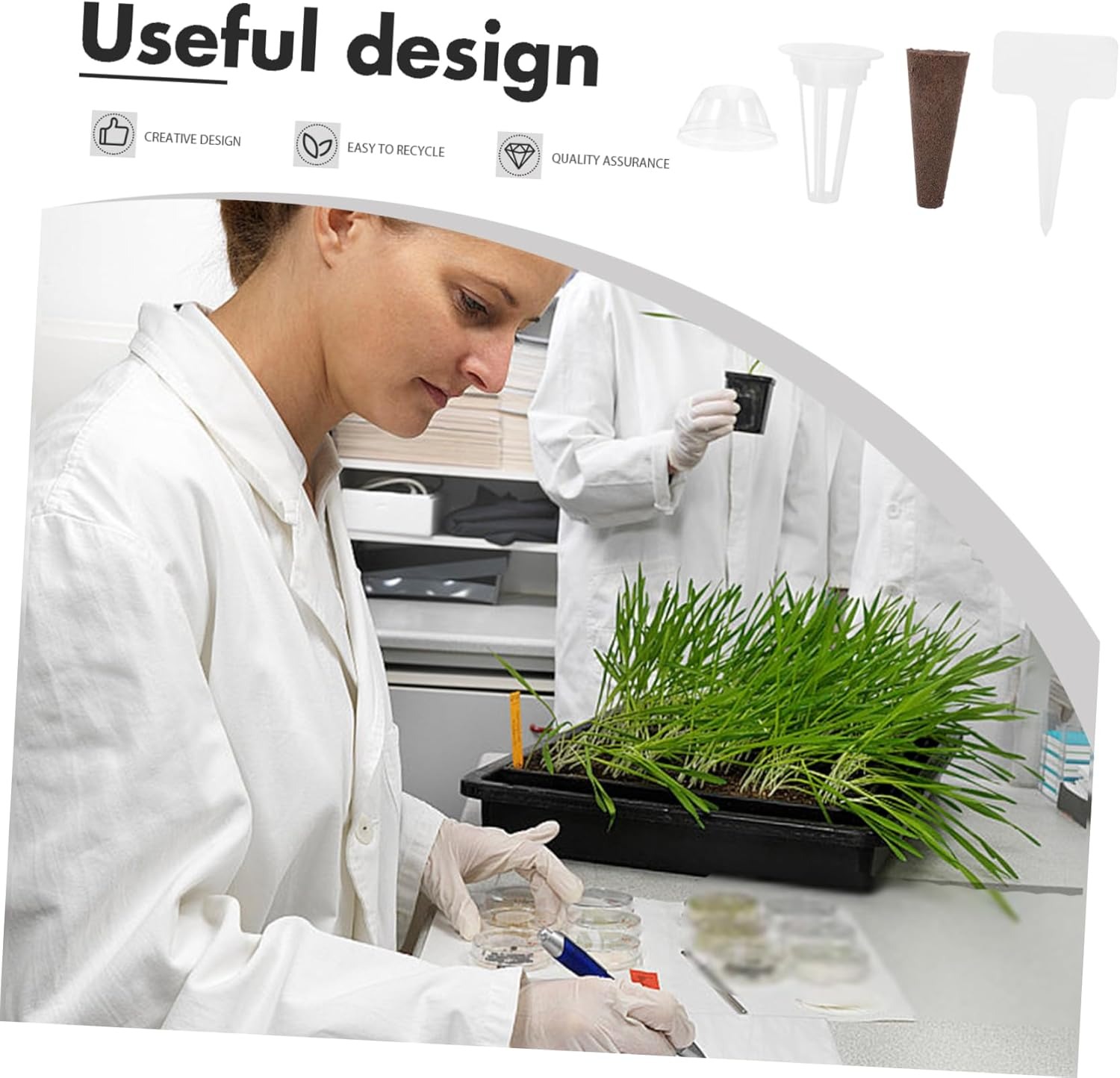 PAMINGONO 1Set Hydroponics Planting Kit with Plant Growth Sponges Containers for Indoor Hydroponic Gardening for Compatible Systems image number 4