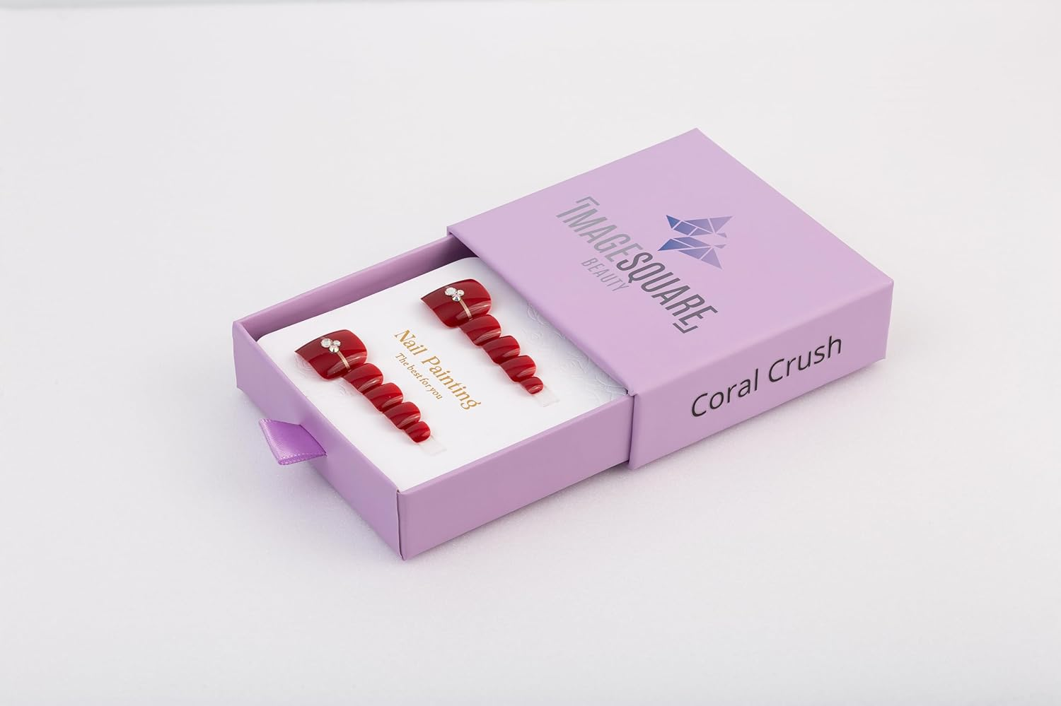 Image Square Beauty Press-On Toe Nails Set (Mermaid Magic, Short)