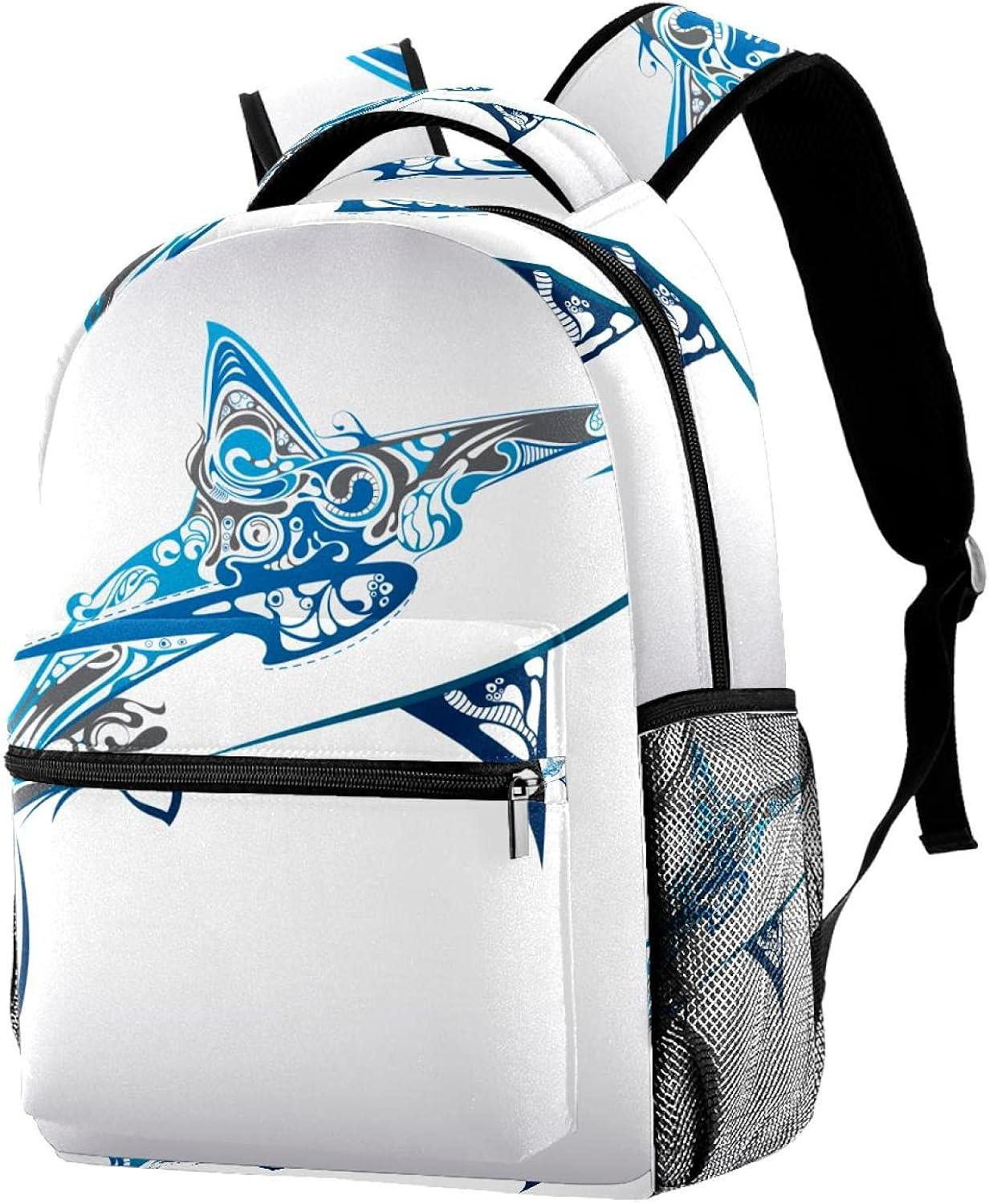 Sea Animals Whale Backpack Students Shoulder Bags Travel Bag College School Tote Backpacks image number 1