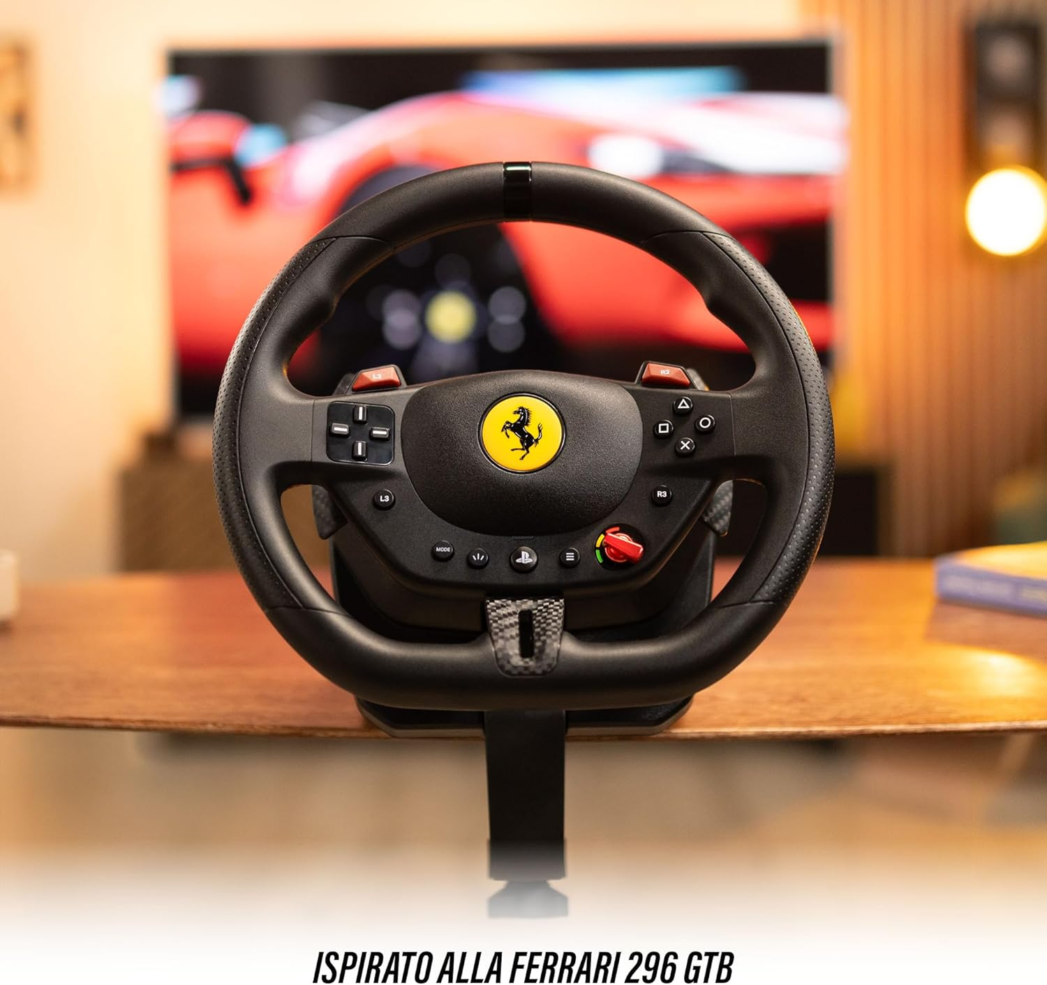 Thrustmaster T98 Ferrari 296 GTB, Racing Wheel for PS5, PS4, PC image number 1