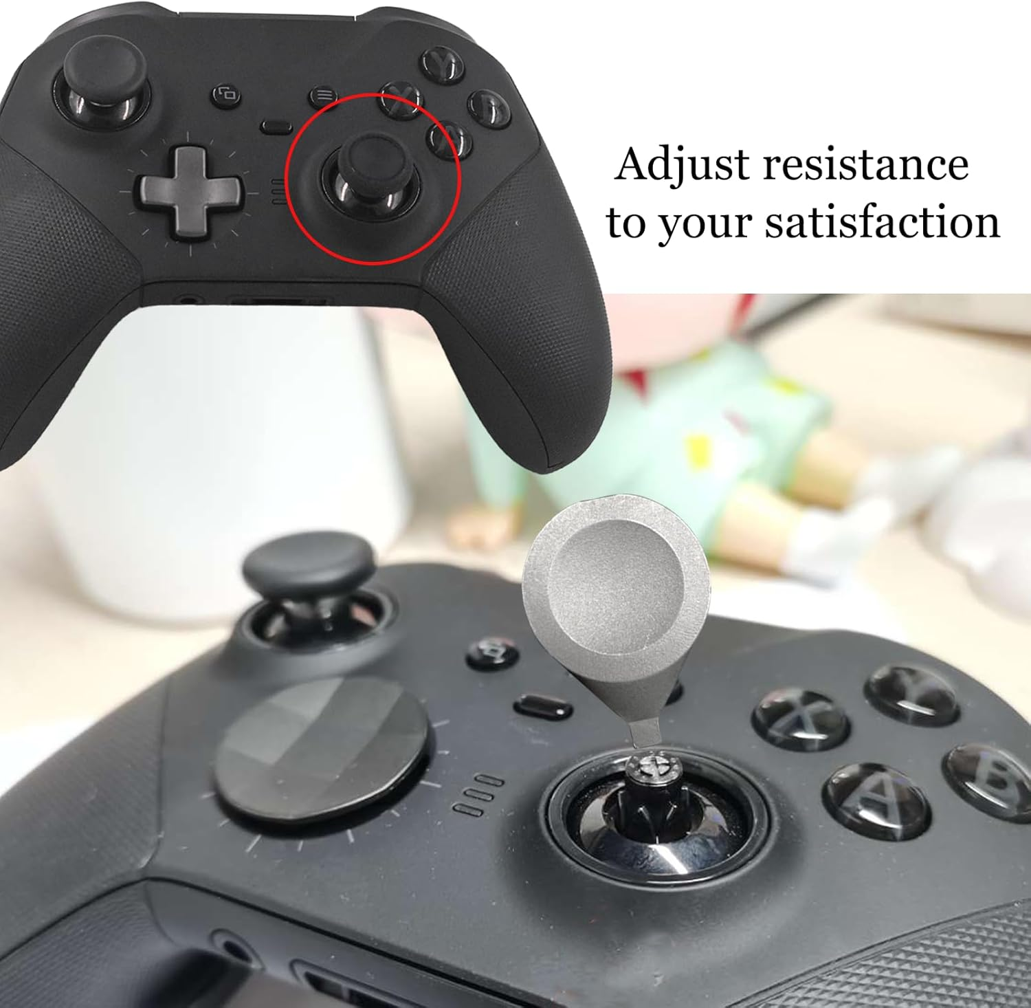 Thumbstick Tension Adjustment Tool for Xbox Elite Series 2 Controller,Analog Joysticks Adjust Replacement for Xbox Elite Series 2 Core(Silvery) image number 3