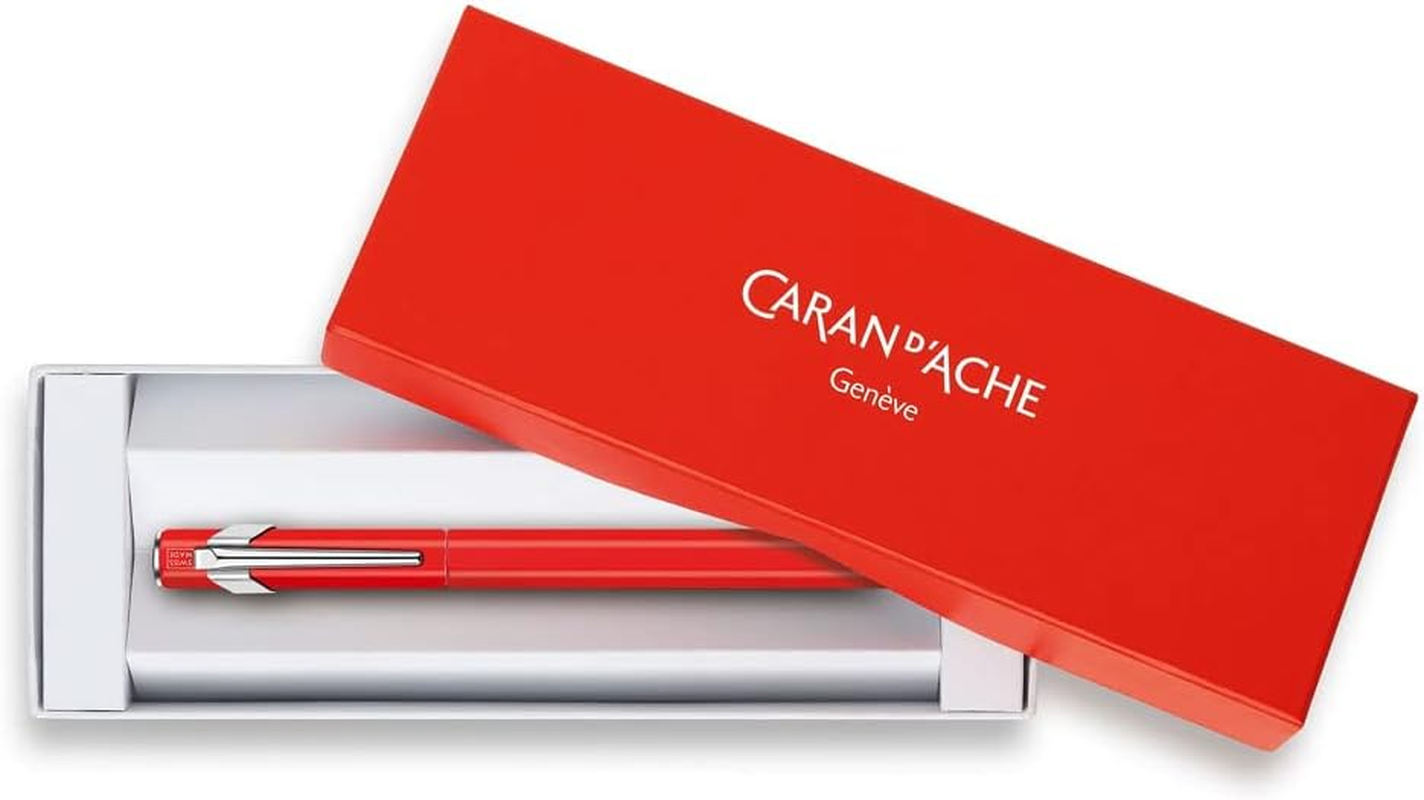 Caran D'Ache 849 Plume Classic Line Fine Nib Fountain Pen, Red