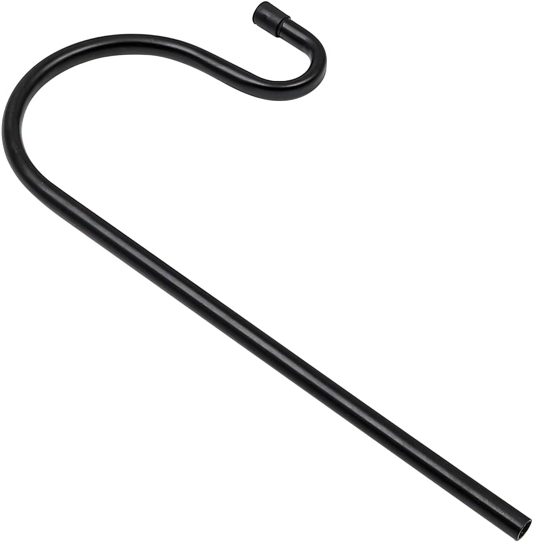 NUZAMAS 80Cm Shepherds Hooks for Lights - Adjustable Metal Stake Hangers, Heavy Duty Plant Hooks for Garden Weddings, Baskets, Lantern, Bird (4 Pack Black) image number 4