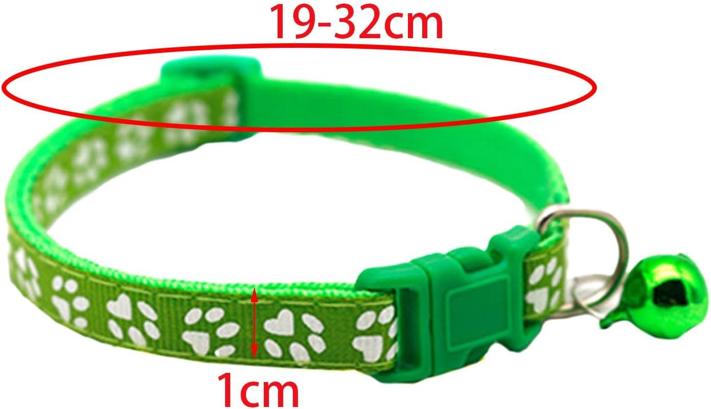 Generic 5X Cat Choker Bell Pet Choker with Bell Pendant Lightweight Cat Necklace Dog Bell Choker for Kitten Small Dog Cat Pet Accessories Walking image number 1